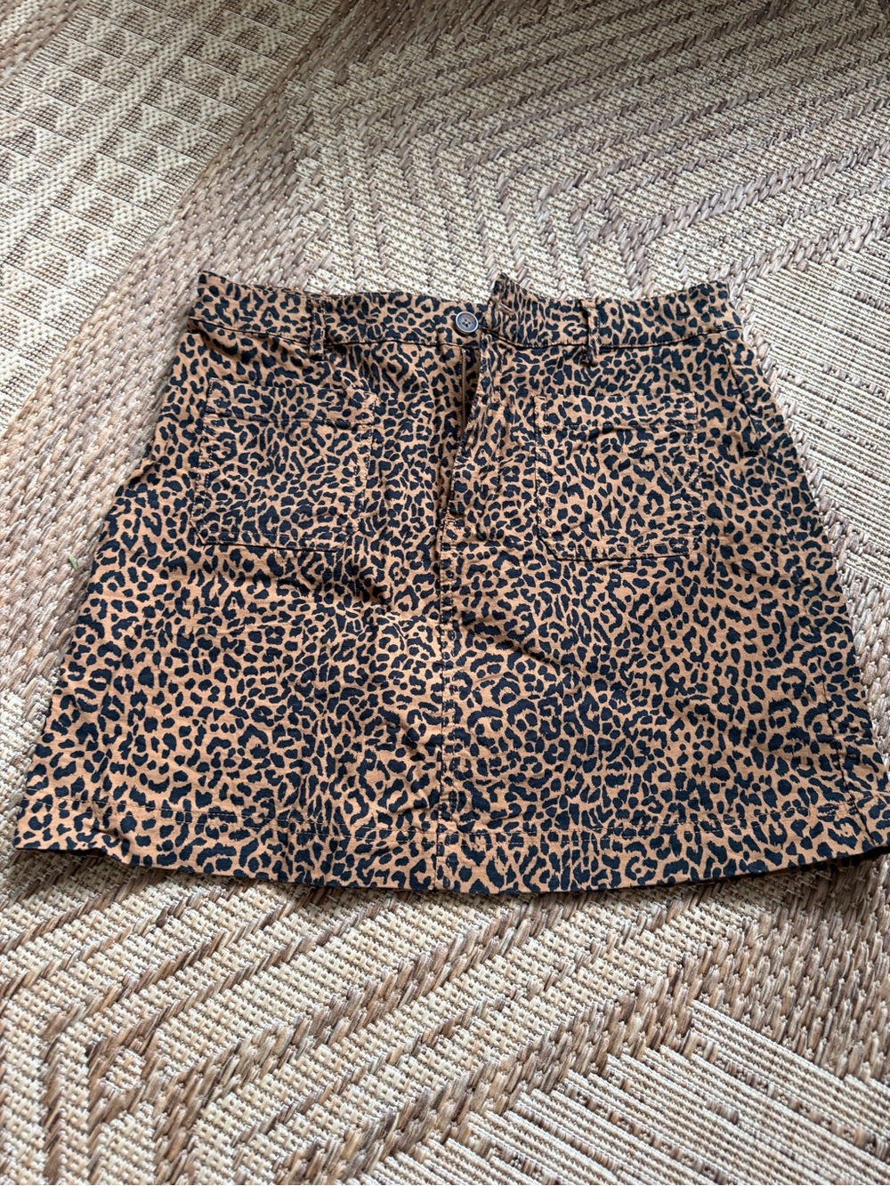 J. Crew Leopard Print Mini Skirt - Brown and Black
